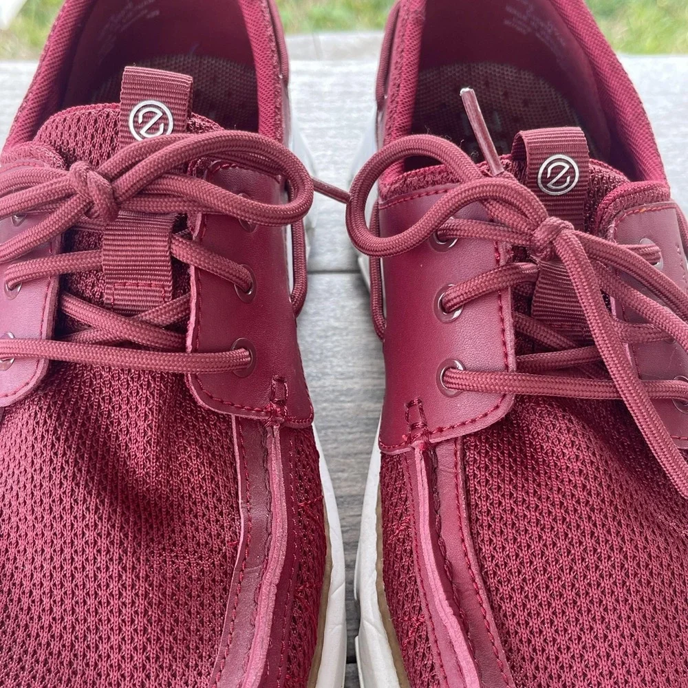 Cole Haan Zerogrand Regatta Boat Shoes Men11.5 Red Mesh Grand 360 Dock C35976